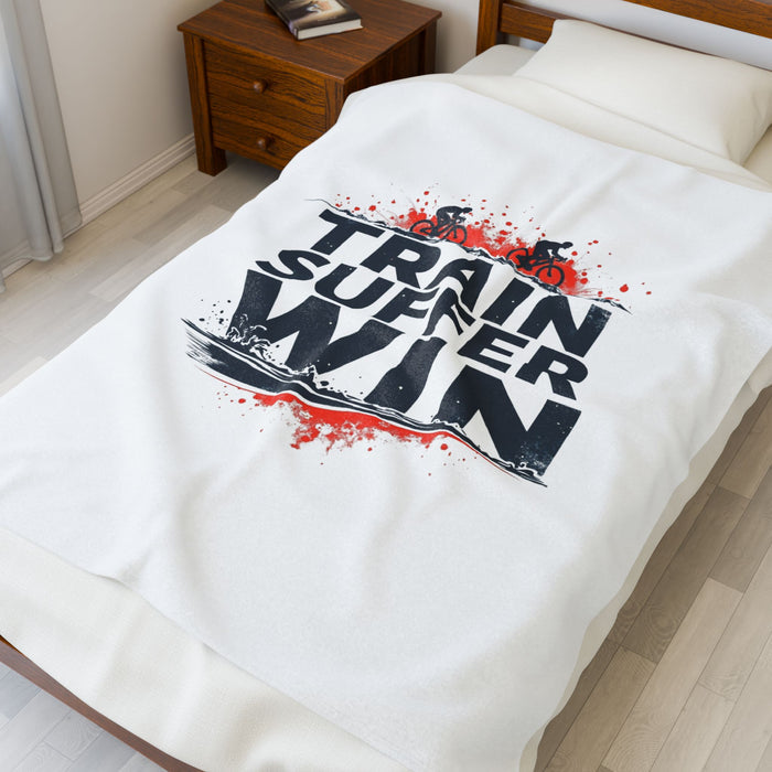 Velveteen Triathlon Cycling Recovery Blanket - All Over Prints - size chart