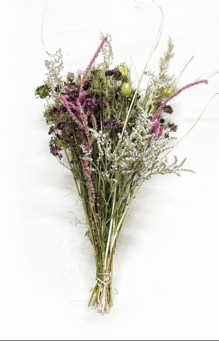 Victorian Spring dried floral bouquet arrangement