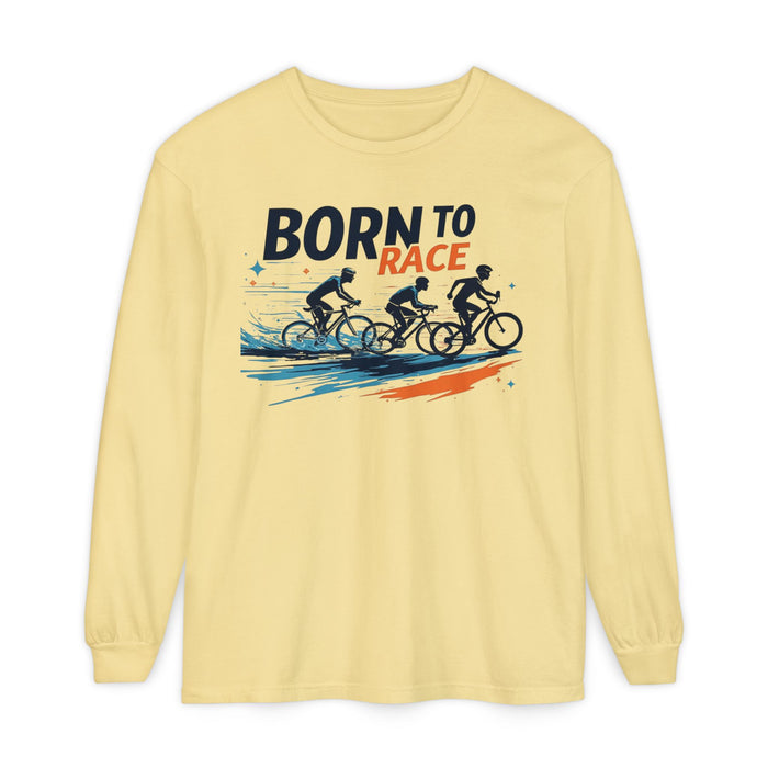 Vintage Cycling Long Sleeve Shirt - Long-sleeve - lifestyle view