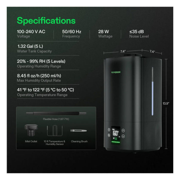 Vivosun Aerostream 5L HO5 Humidifier