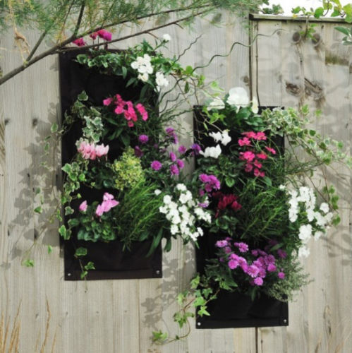 Wall Fabric Plant Bag - 100cm X 30cm - 7 Plants