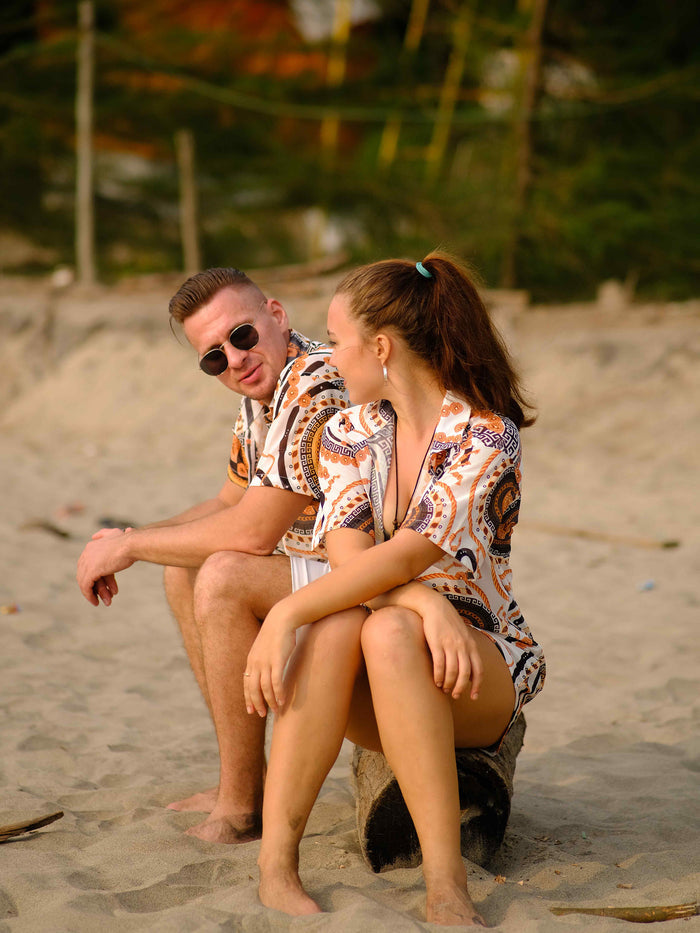 Women's Adventure Beach Inspired Printed Net Travel Shirt