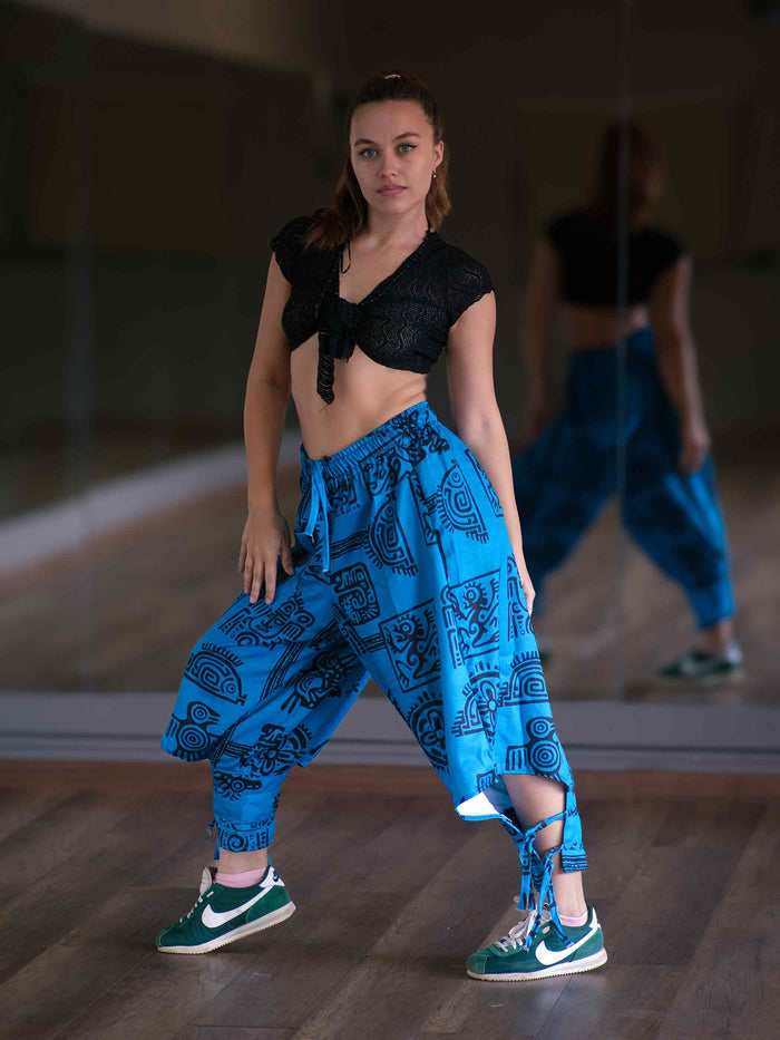 Women's Arabian Afghani Harem Boho Pants For Dance Travel Yoga image 1