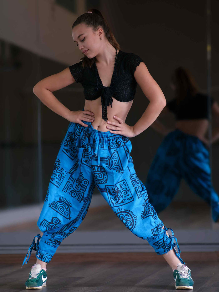 Women's Arabian Afghani Harem Boho Pants For Dance Travel Yoga image 3