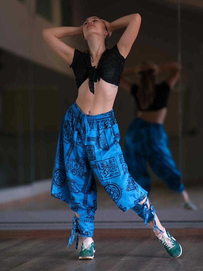 Women's Arabian Afghani Harem Boho Pants For Dance Travel Yoga image 6