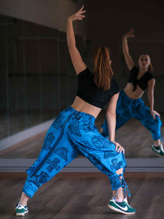 Women's Arabian Afghani Harem Boho Pants For Dance Travel Yoga image 7