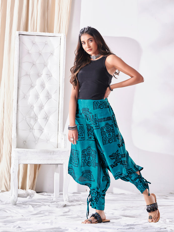 Women's Arabian Afghani Harem Boho Pants image 5