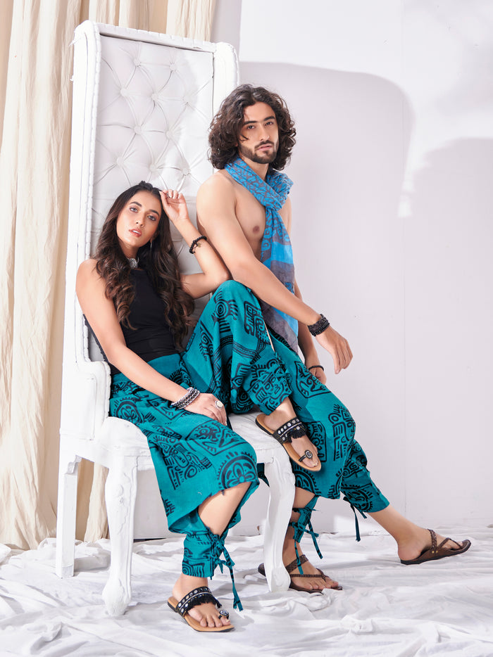 Women's Arabian Afghani Harem Boho Pants image 7