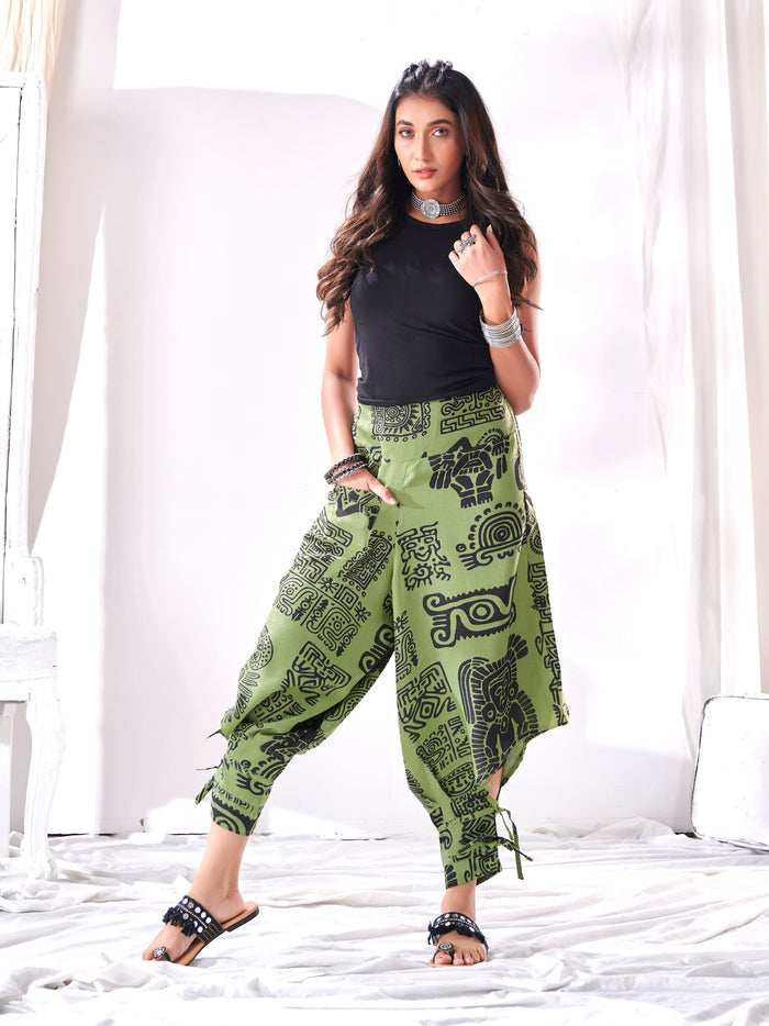 Women's Arabic Boho Harem Balloon Pants For Yoga Dance image 4