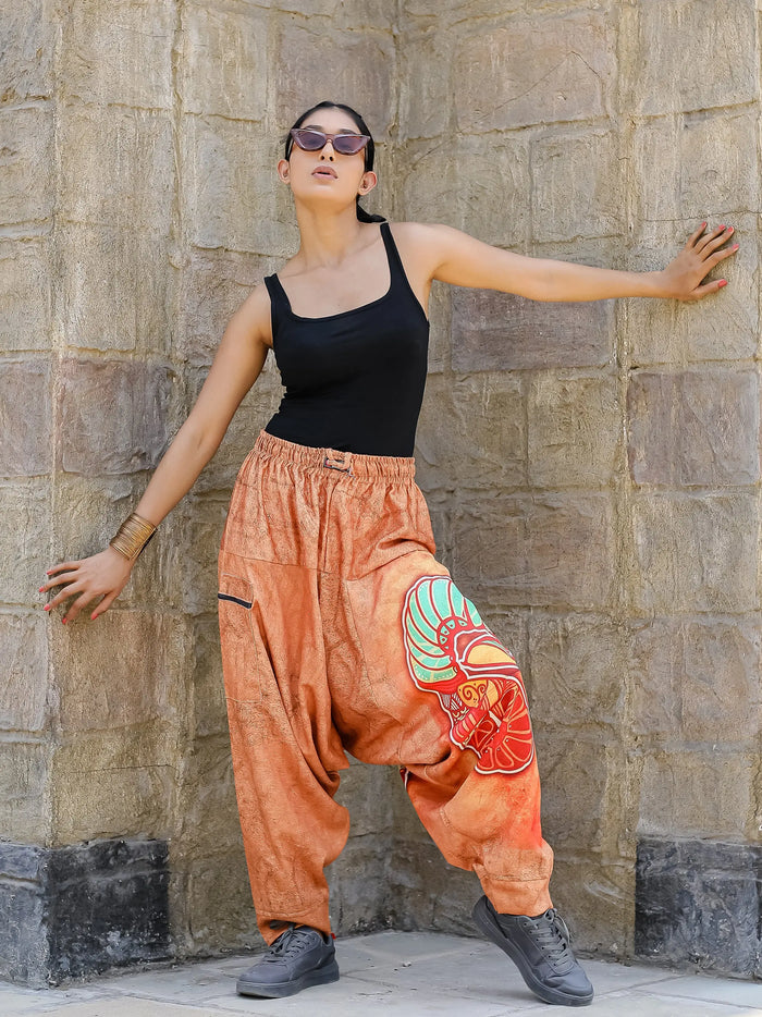 Women's Aries Print Baggy Balloon Harem Pant Hippypant enimane.myshopify.com