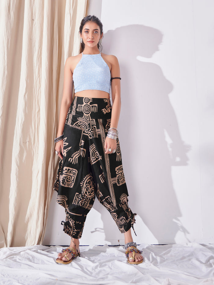 Buy Women's Hippy Harem Pants Unisex Hippie Boho Dance Yoga Traveller Track Pant