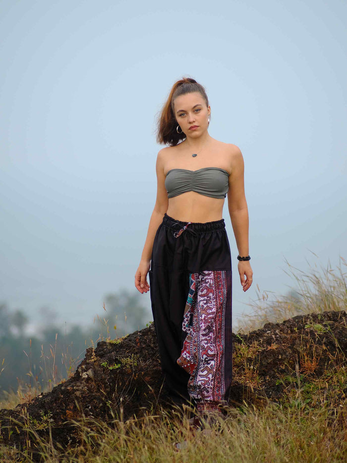 Women's Boho Rage Flare Hippy Balloon Harem Pants for Travel Dance Yoga image 2