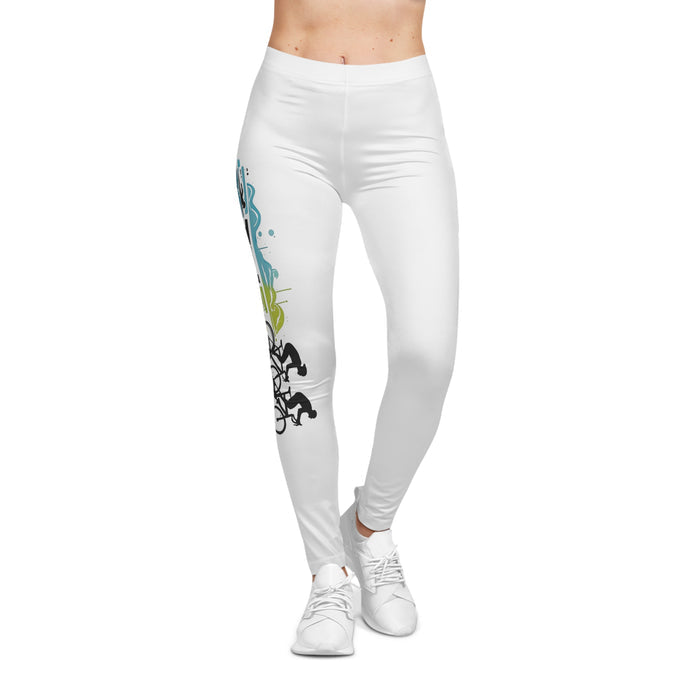 Women's Cycling & Running Leggings - All Over Prints - detail view