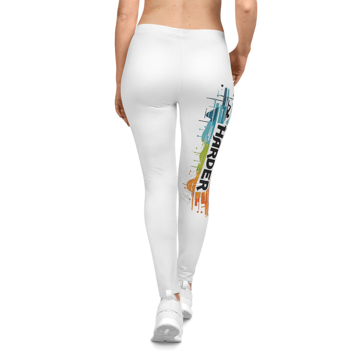 Women's Cycling & Running Leggings - All Over Prints - lifestyle view