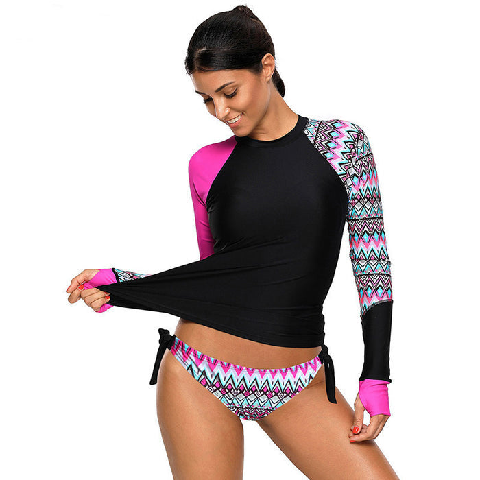 Women's Durable High Elasticity Triathlon Swimsuit - All Over Prints - size chart