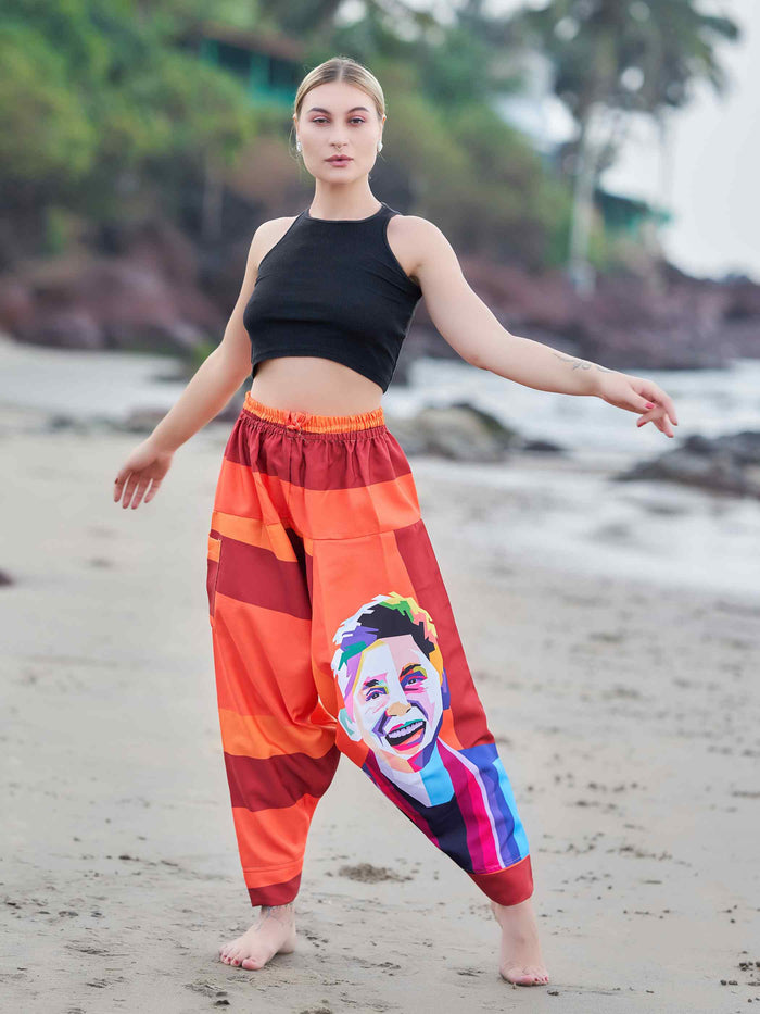 Buy Women's Fierce Lion Bohemian Hippy Harem Pants For Yoga Unisex Travel Pants