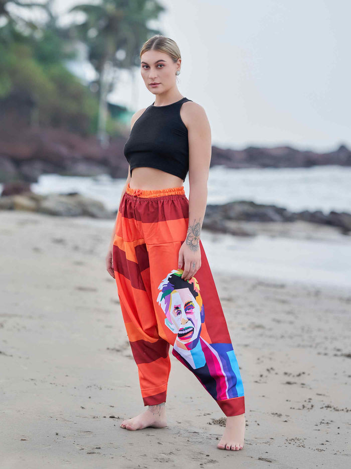 Buy Women's Fierce Lion Bohemian Hippy Harem Pants For Yoga Unisex Travel Pants