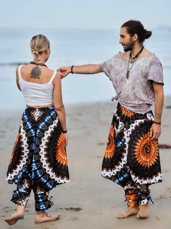 Buy Women's Flashy Flower Harem Unisex Pants For Dance Yoga and Travel