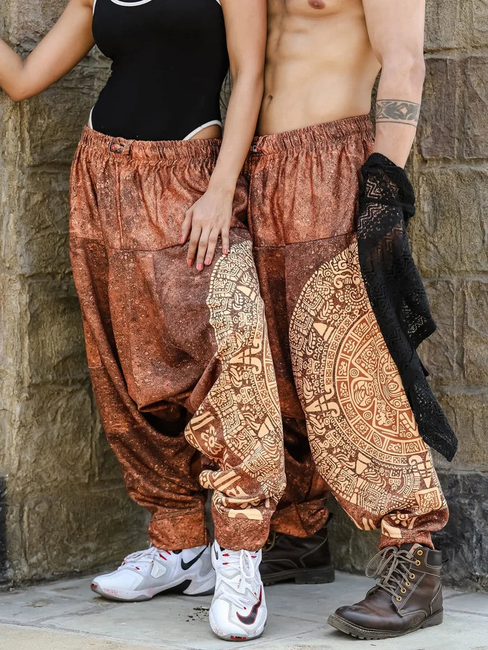 Women's Hippy Baggy Aladdin Dhoti Harem Pants For Travel Dance Yoga image 8