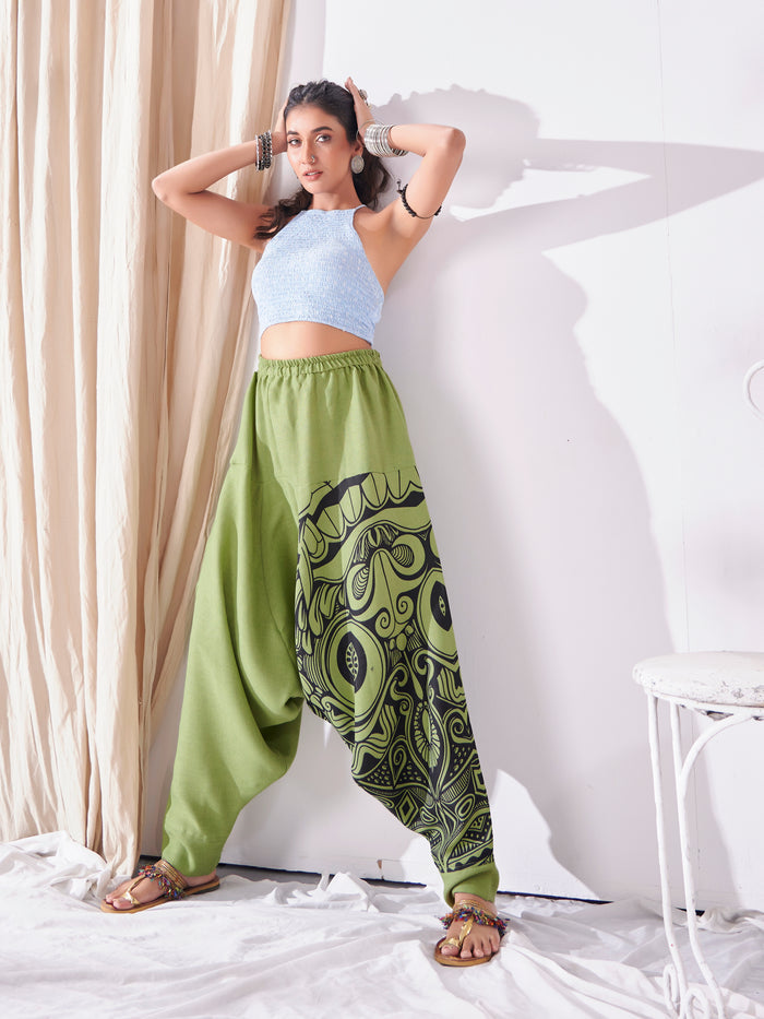 Women's Hippy Boho Harem Pants For Yoga Dance Unisex Travel image 2