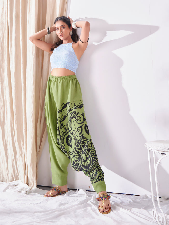 Women's Hippy Boho Harem Pants For Yoga Dance Unisex Travel image 3
