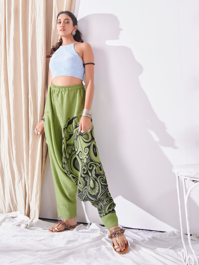 Women's Hippy Boho Harem Pants For Yoga Dance Unisex Travel image 4