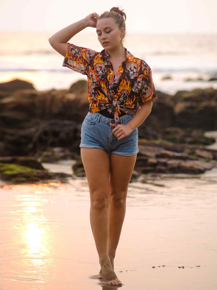 Women's Inferno Rider Printed Travel Shirt