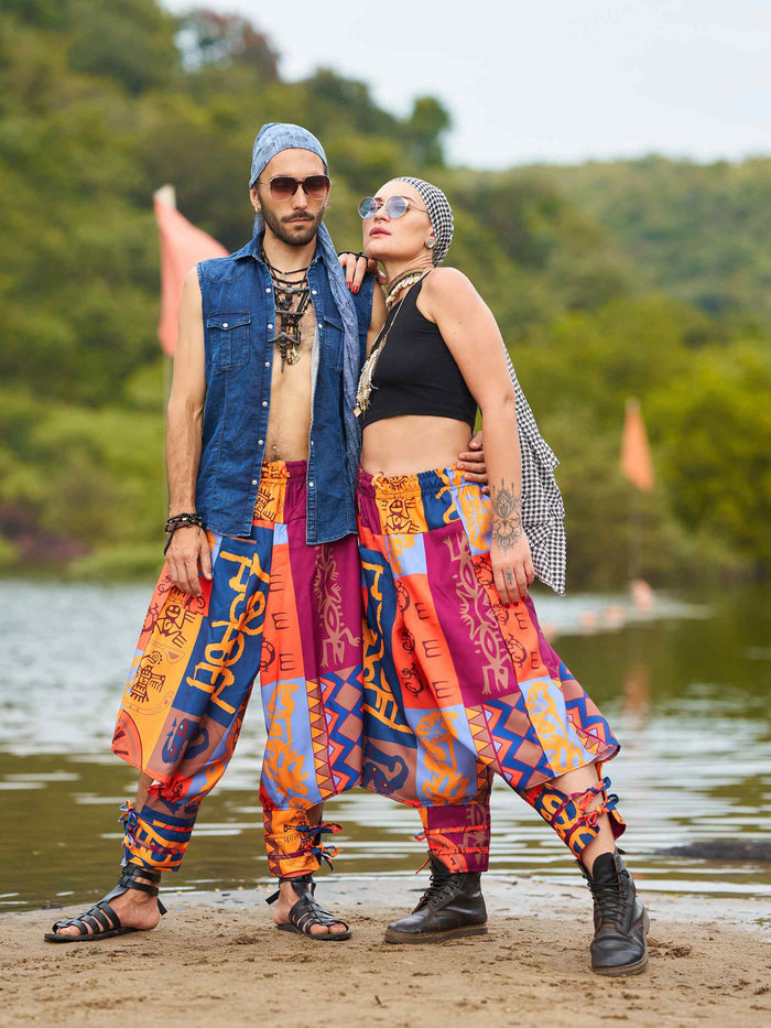 Buy Women's Japanese inspired Bohemian Hippy Harem Pants For Dance Travel Yoga
