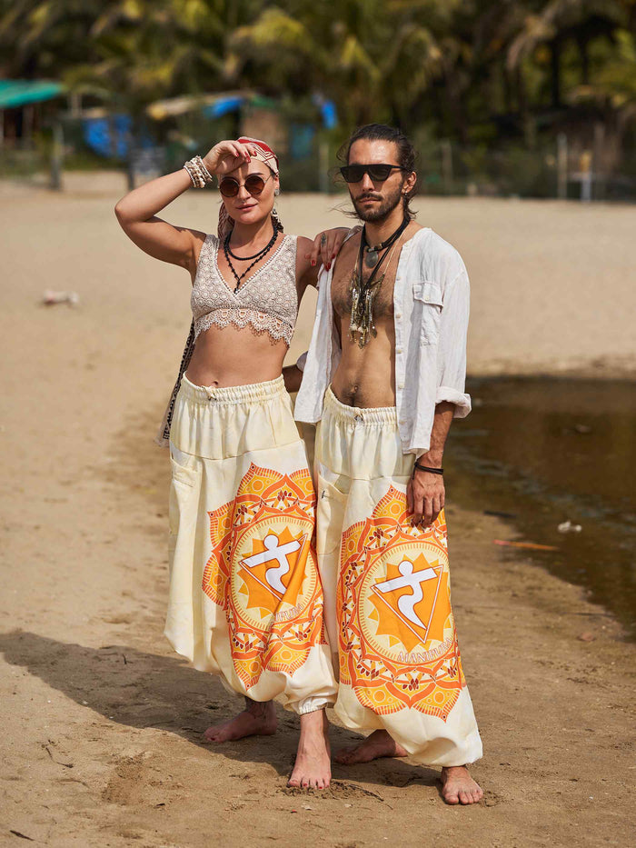 Women's Mandala Print Dhoti Balloon Harem Pants For Travel Yoga Dance image 6