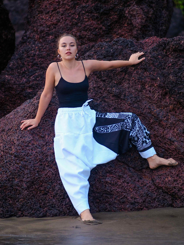 Women's Ninja Boho Alibaba Balloon Hippy Harem Pants For Travel Yoga Dance image 2
