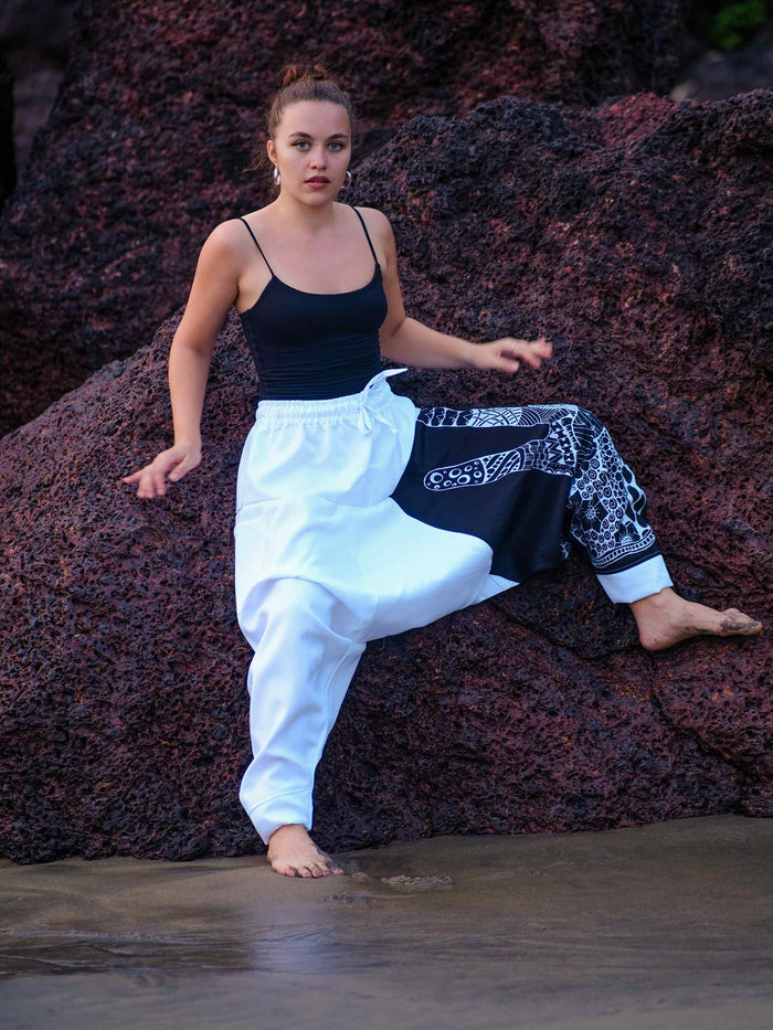 Women's Ninja Boho Alibaba Balloon Hippy Harem Pants For Travel Yoga Dance image 3