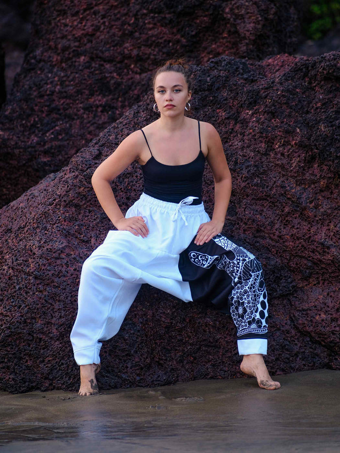 Women's Ninja Boho Alibaba Balloon Hippy Harem Pants For Travel Yoga Dance image 4