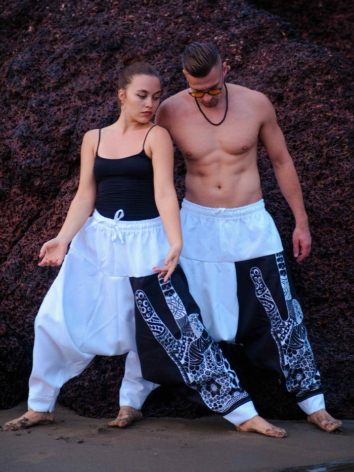 Women's Ninja Boho Alibaba Balloon Hippy Harem Pants For Travel Yoga Dance image 5