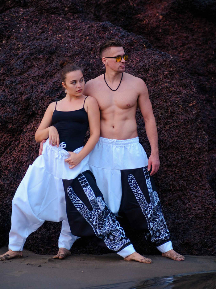 Women's Ninja Boho Alibaba Balloon Hippy Harem Pants For Travel Yoga Dance image 6