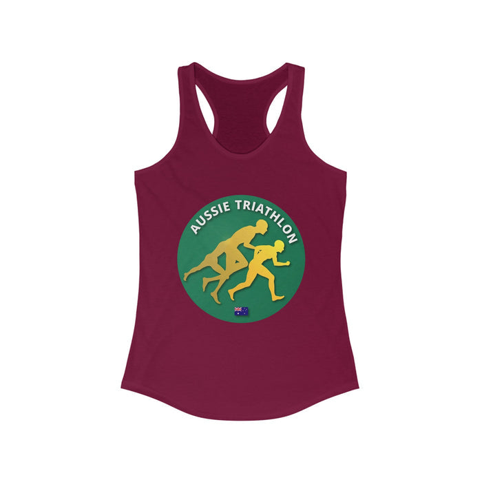 Women's Slim Fit Triathlon Tank Top with Racerback