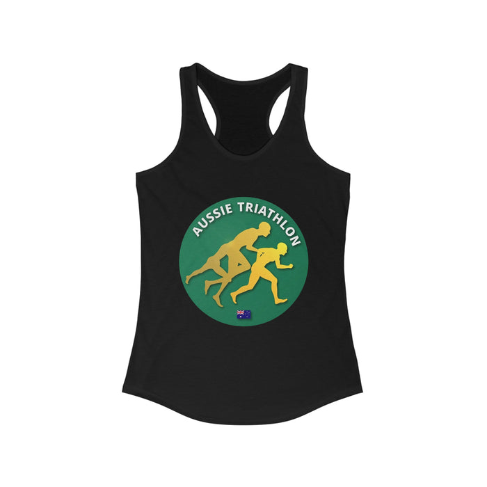 Women's Slim Fit Triathlon Tank Top with Racerback - alternate view