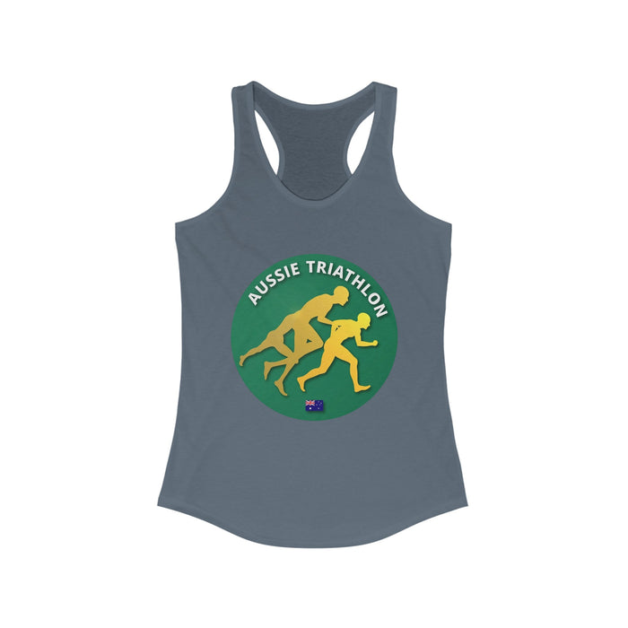 Women's Slim Fit Triathlon Tank Top with Racerback - lifestyle view