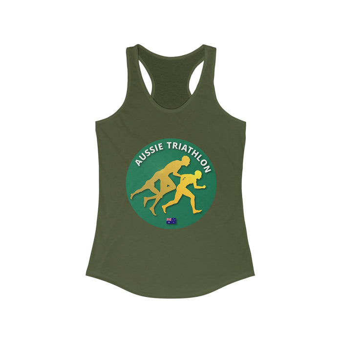 Women's Slim Fit Triathlon Tank Top with Racerback - size chart