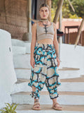 Buy Women's Tie Dye Look Bohemian Hippy Harem Pants For Yoga Travel Dance