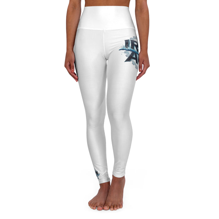 Women's Triathlon Leggings with High-Rise Waistband - All Over Prints