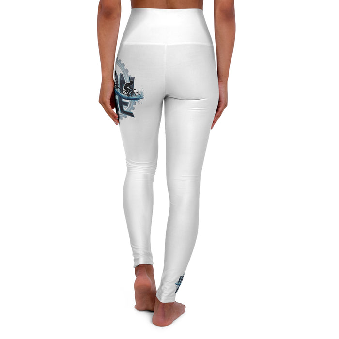 Women's Triathlon Leggings with High-Rise Waistband - All Over Prints - alternate view