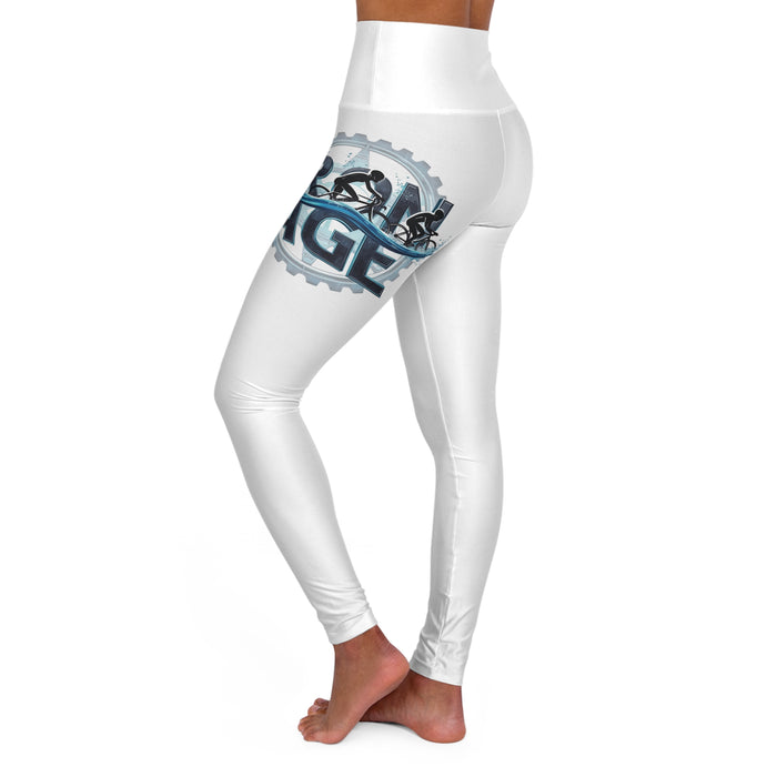 Women's Triathlon Leggings with High-Rise Waistband - All Over Prints - detail view