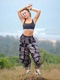 Women's Tribal Print Baggy Hippy Boho Harem Pants For Travel Dance Yoga image 1
