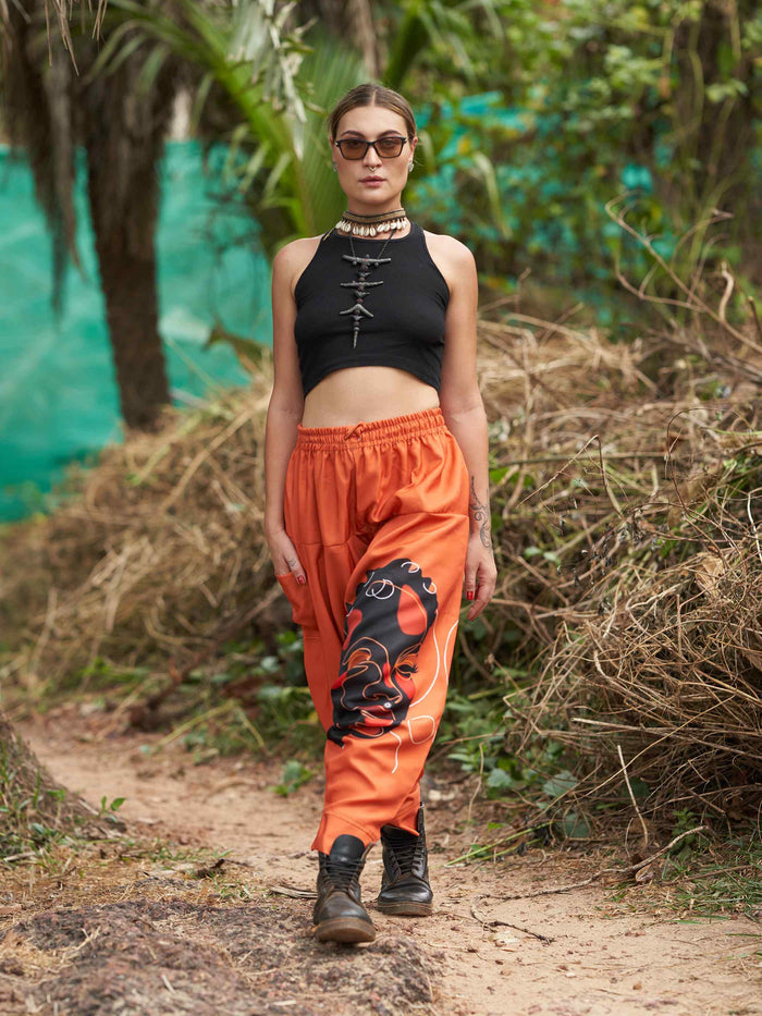 Buy Women's Tribal Print Bohemian Hippy Harem Pants For Dance Travel Yoga