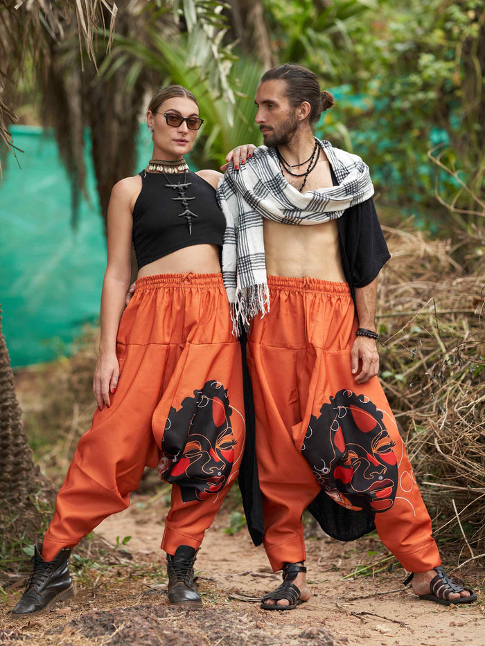 Buy Women's Tribal Print Bohemian Hippy Harem Pants For Dance Travel Yoga