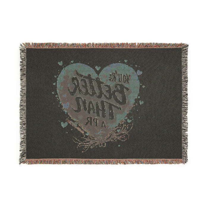 Woven Cotton Throw Blanket - Home Decor - alternate view