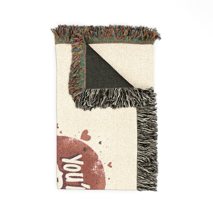 Woven Cotton Throw Blanket - Home Decor - detail view