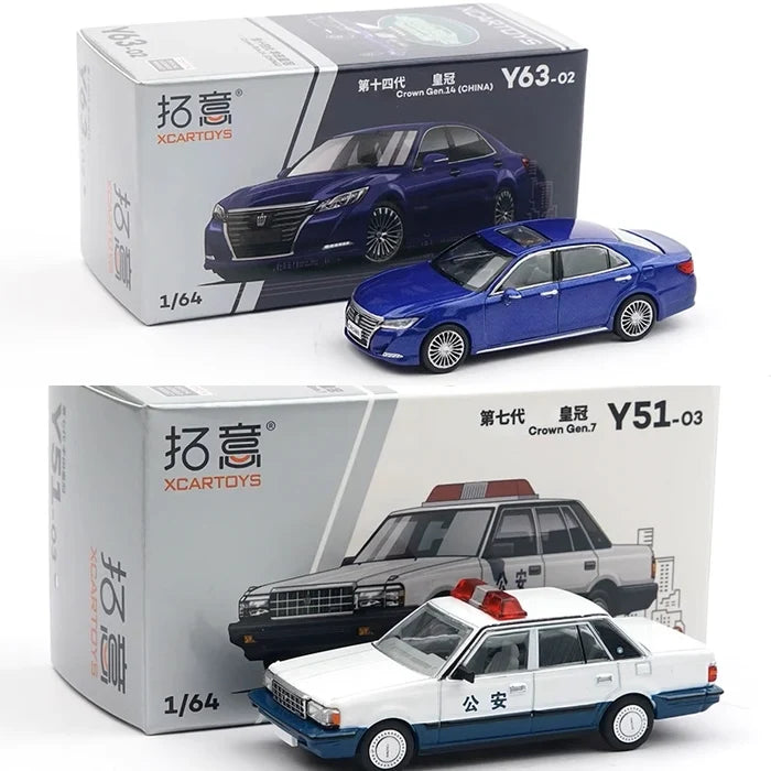 Xcartoys 1:64 Crown Gen.14 (CHINA) Blue / Gen.7 Police Diecast Model Car