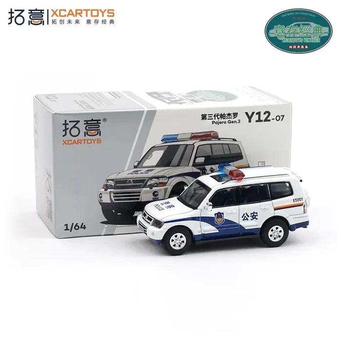 Xcartoys 1:64 Pajero Gen.3 Police Diecast Model Car