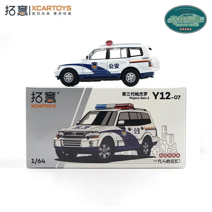 Xcartoys 1:64 Pajero Gen.3 Police Diecast Model Car